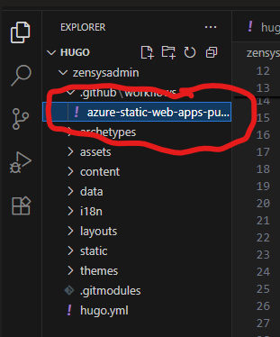 Azure Static Web Apps GitHub Workflows File