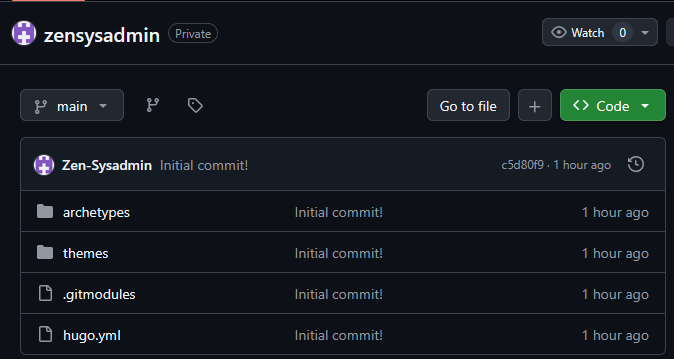GitHub Repo After First Push